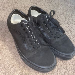 Black old skool vans